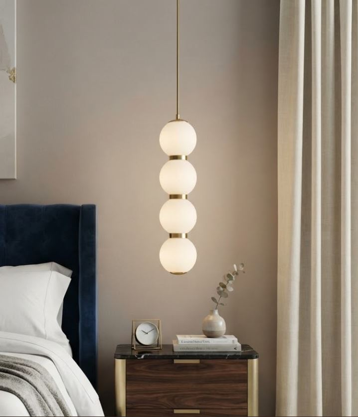 4-Globe Drop Light For Bedside