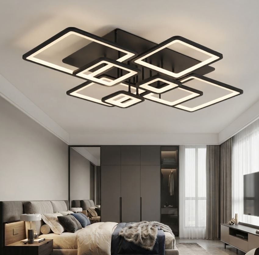8-Head LED Flush Mount Ceiling Light
