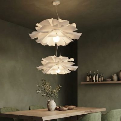 Acrylic Lotus Petal Chandelier Light