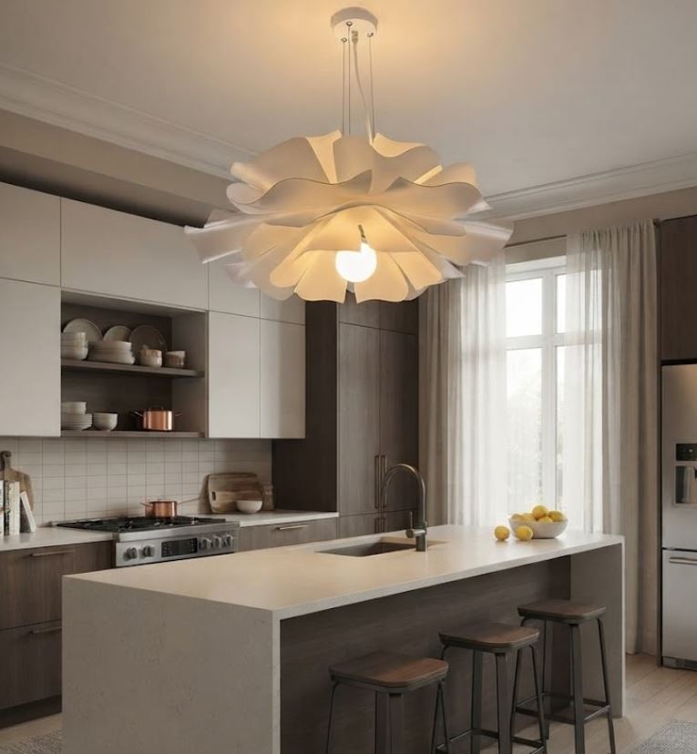 Acrylic Lotus Petal Chandelier Light Kitchen