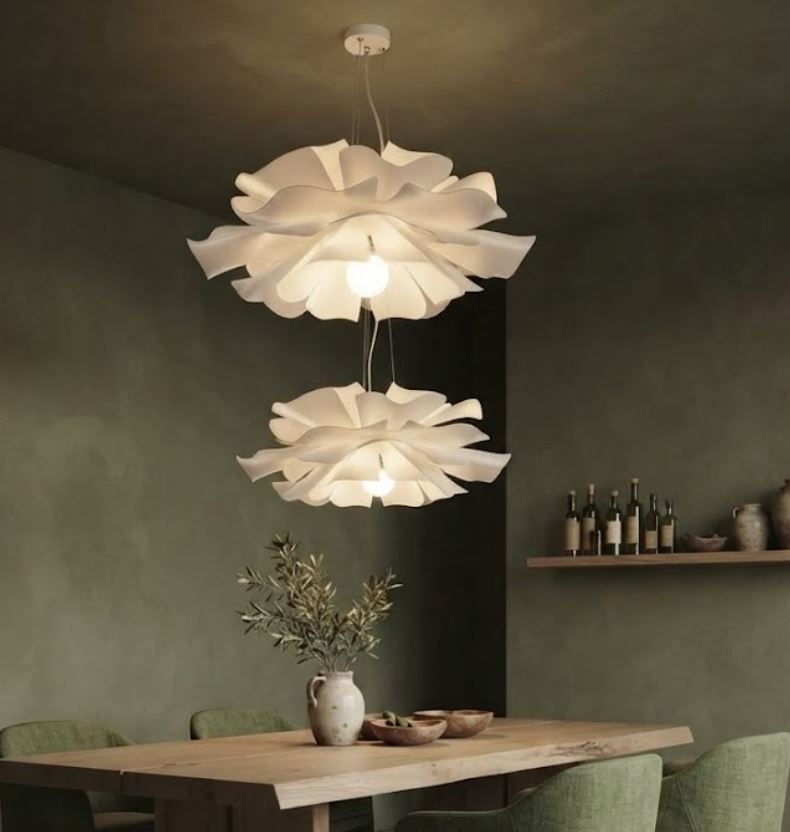 Acrylic Lotus Petal Chandelier Light