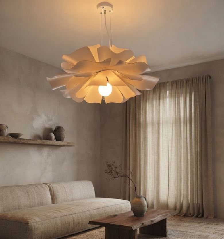 Acrylic Lotus Petal Chandelier