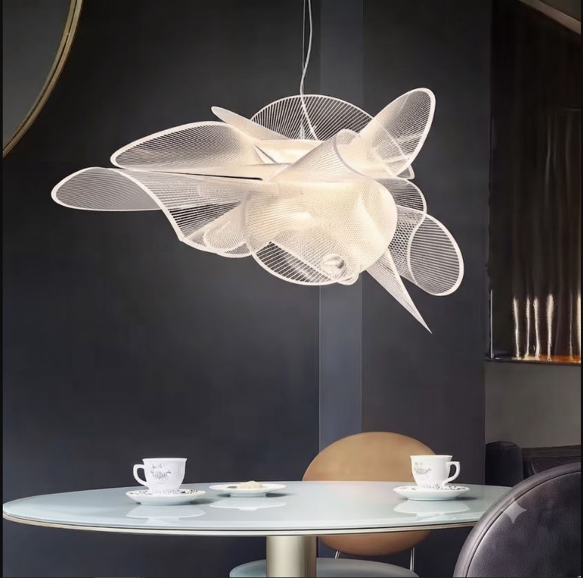 Acrylic Mesh Floral Pendant Chandelier