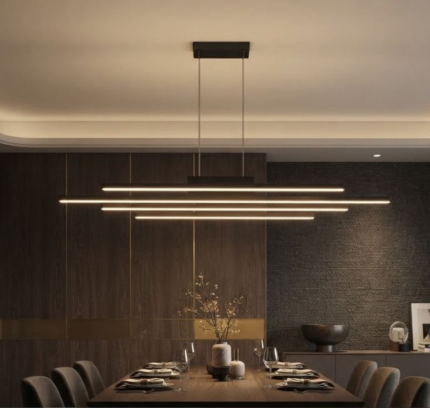 Aluminum Linear Pendant Chandelier Aluminum Linear Pendant Chandelier