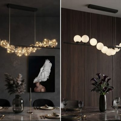 Asymmetrical Linear Pendant Chandelier