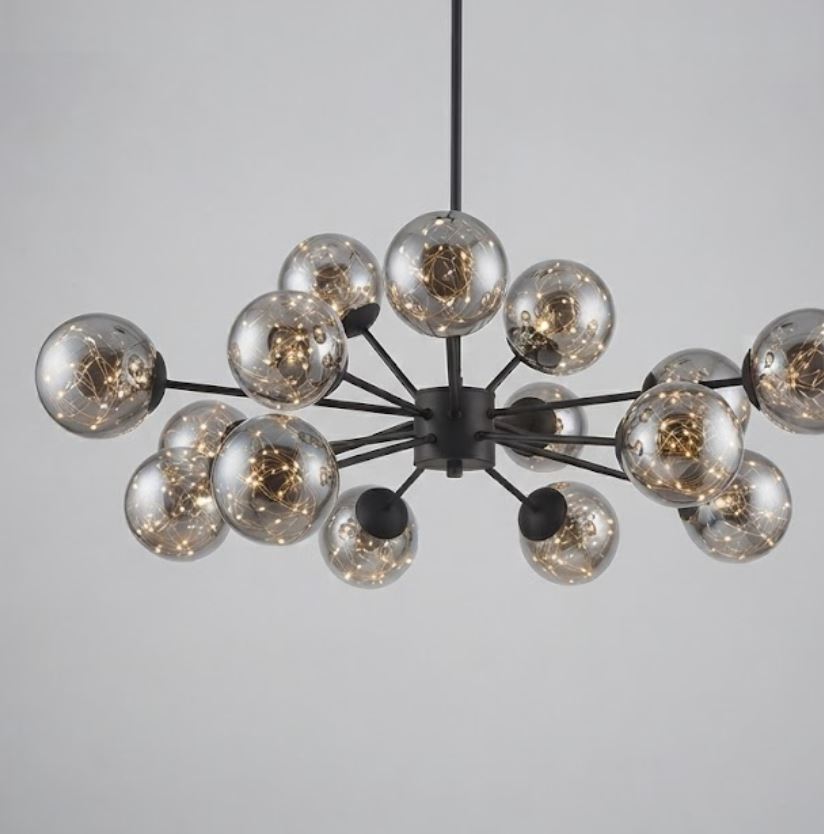Constellation Glass Pendant Chandelier Black Constellation Glass Pendant Chandelier Black