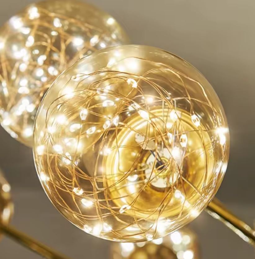 Constellation Glass Pendant Chandelier Close up