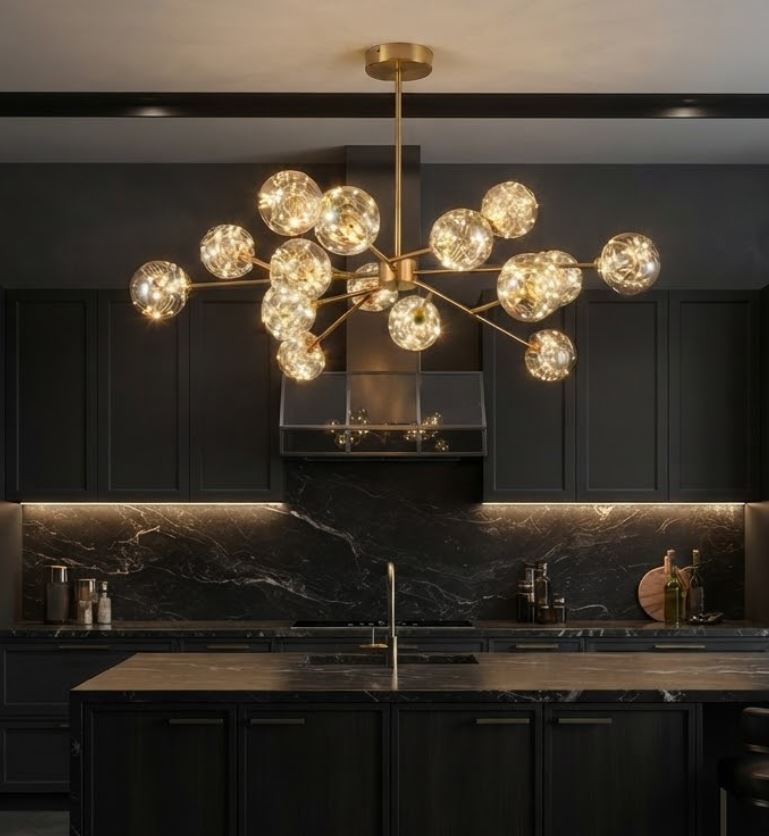 Constellation Glass Pendant Chandelier Gold Constellation Glass Pendant Chandelier Gold