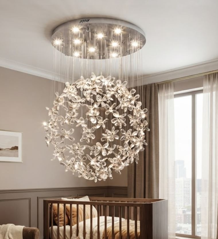 Crystal Flower Chandelier for Room