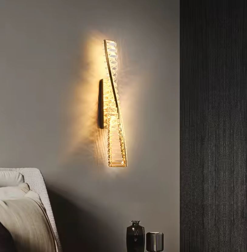 Helical Crystal Wall Lamp bedside Helical Crystal Wall Lamp bedside