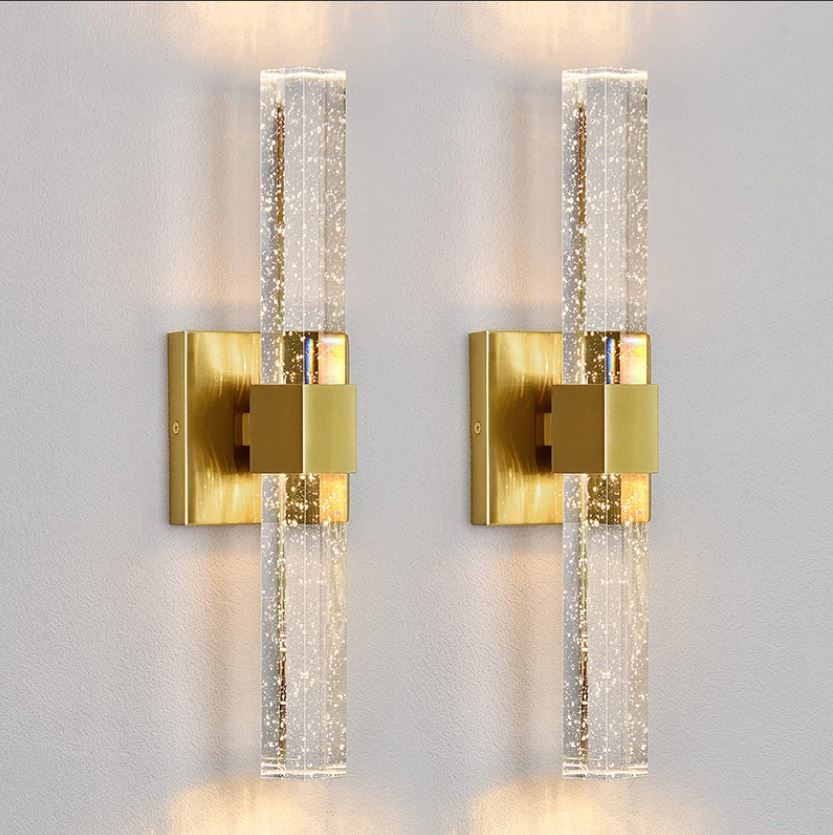 Luxury Crystal LED Wall Sconce Gold Luxury Crystal LED Wall Sconce Gold
