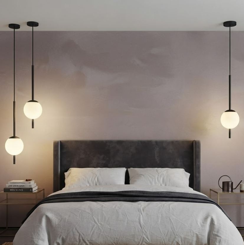Minimalist Bedside Drop Light Chandelier - Minimalist Bedside Drop Light Chandelier -