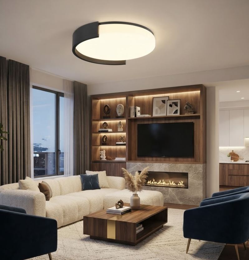 Minimalist Flush Mount Light