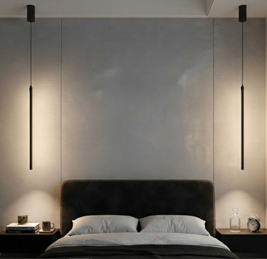 Minimalist Sleek Cylinder Drop Light