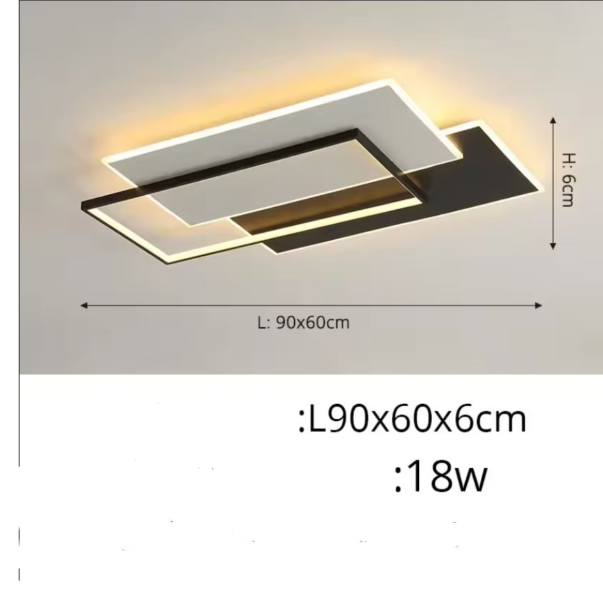 Panel LED Flush Mount Ceiling Fixture size