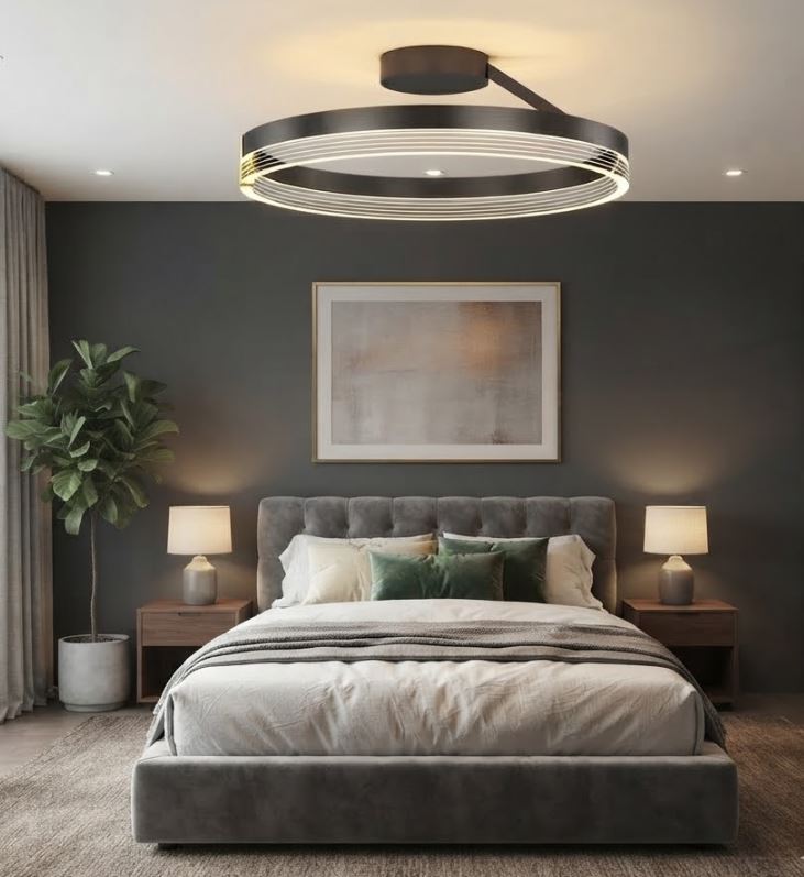 Semi-Flush LED Acrylic Chandelier Bedroom Semi-Flush LED Acrylic Chandelier Bedroom