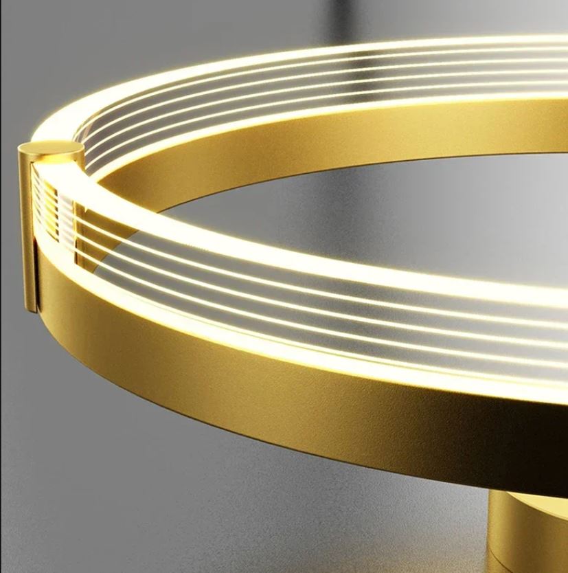 Semi-Flush LED Acrylic Chandelier Details