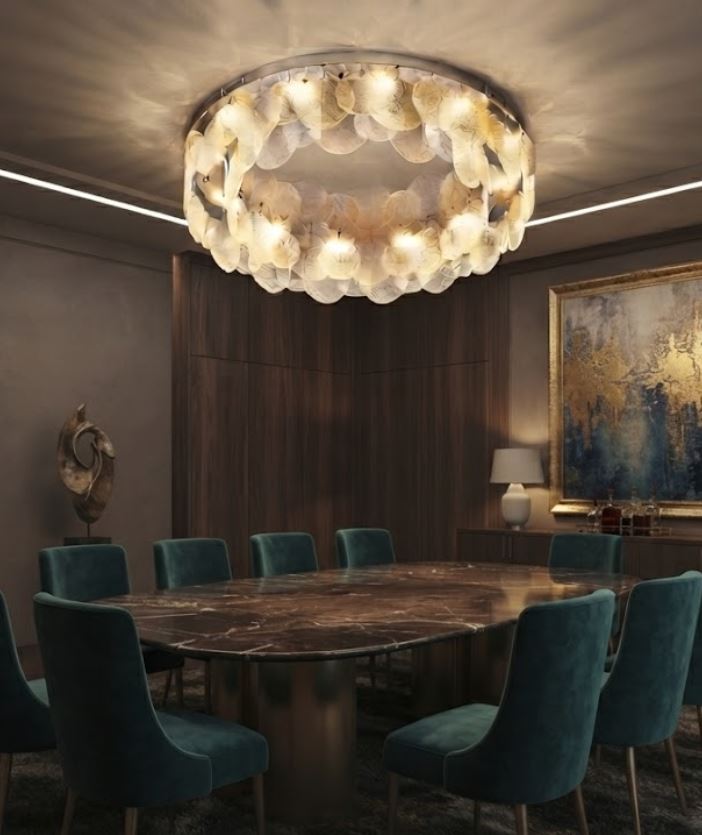 Textured Glass Disc Chandelier Light Textured Glass Disc Chandelier Light