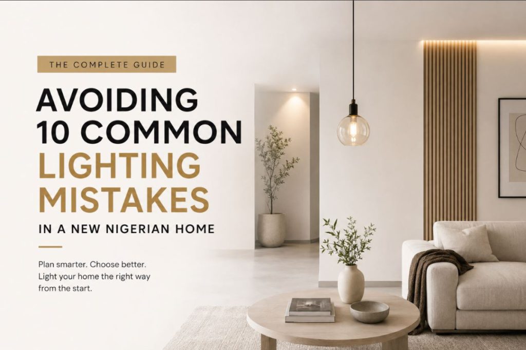 10 Lighting Mistakes Nigerians Make When Furnishing a New Home