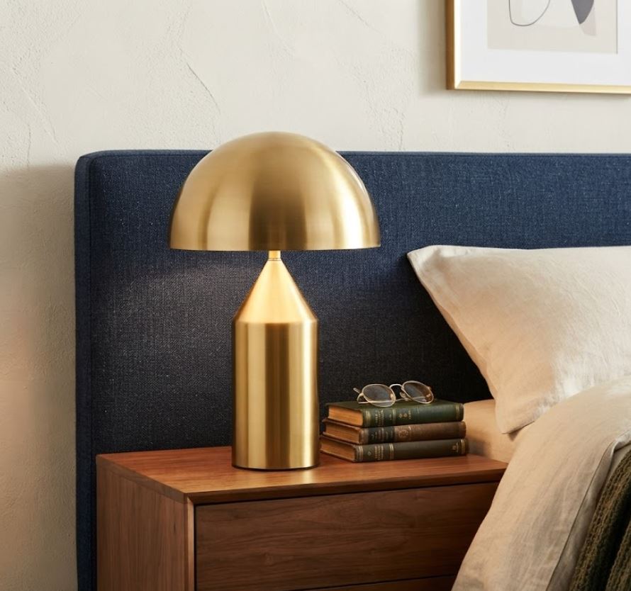Contemporary Mushroom Table Lamp Gold Contemporary Mushroom Table Lamp Gold