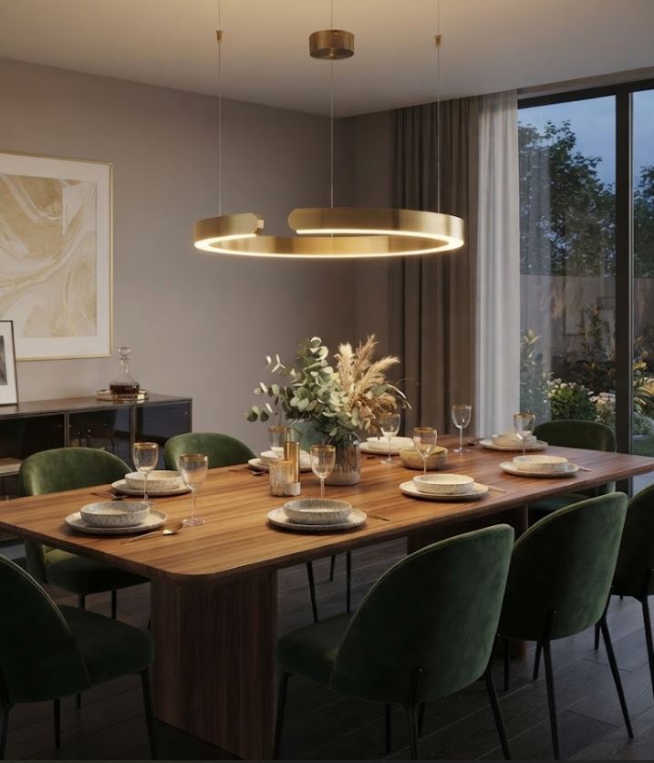 Designer Open-Loop Chandelier Light