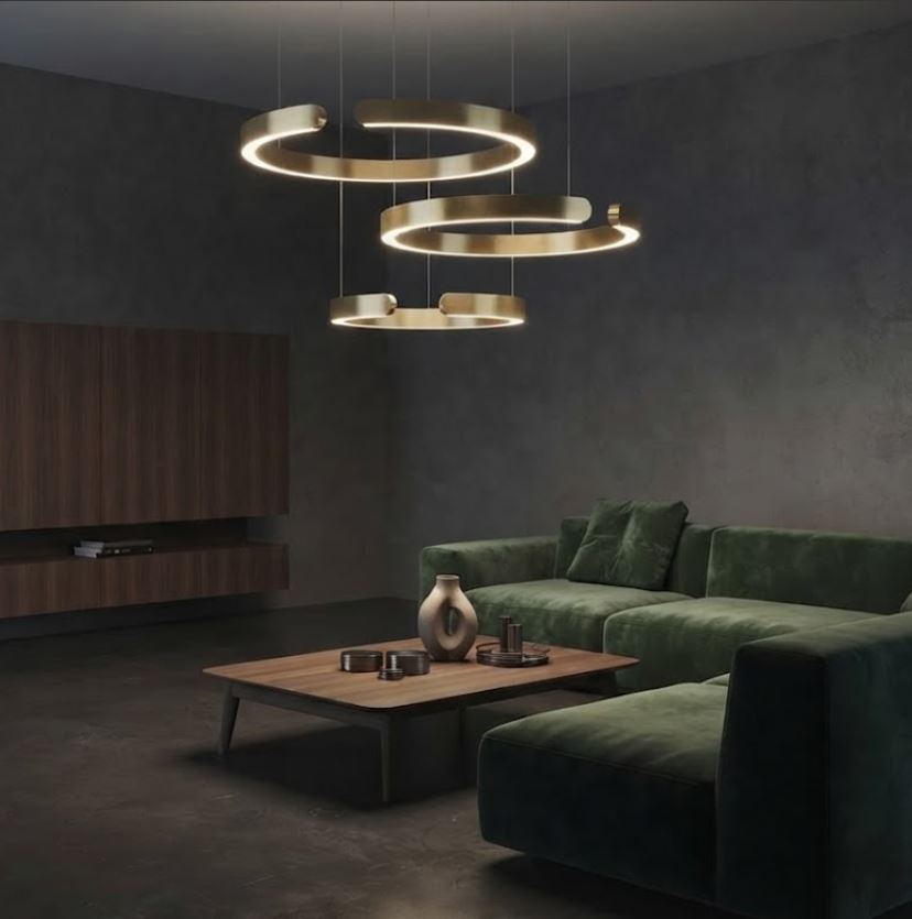 Designer Open-Loop Chandelier