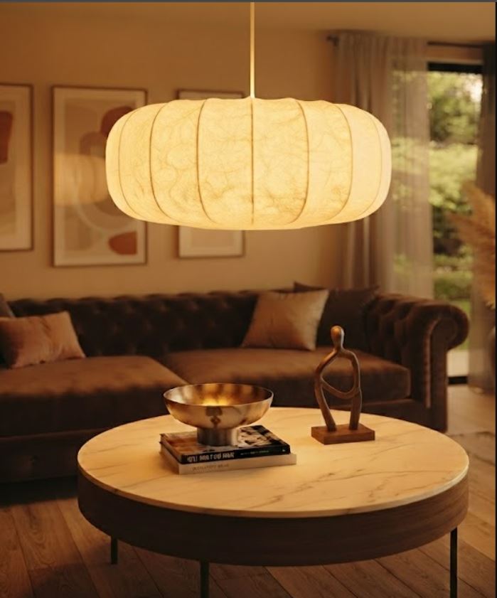 Diffused Silk Pendant Chandelier