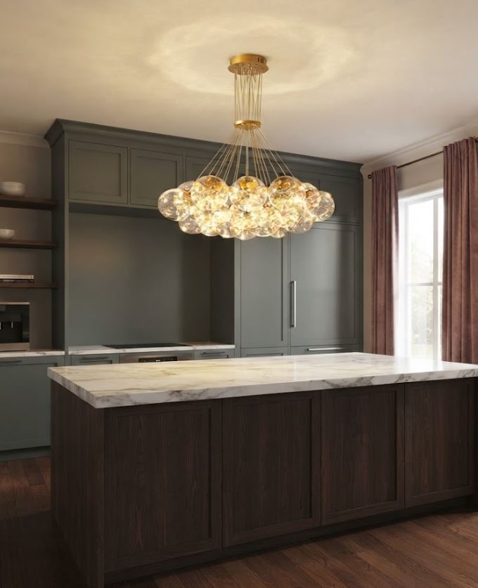 Firefly Crystal Glass Chandelier