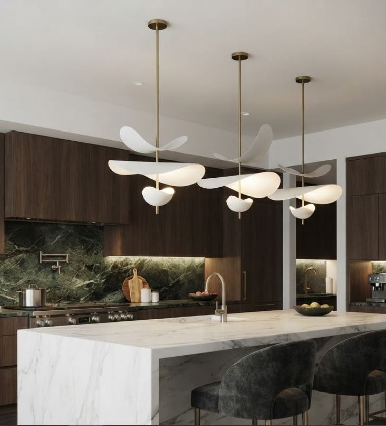 French Minimalist Petal Pendant Chandelier Light French Minimalist Petal Pendant Chandelier Light