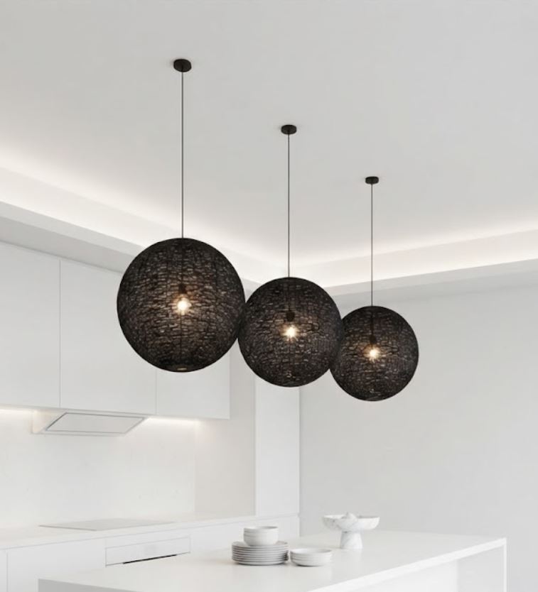 Handmade Abaca Pendant Chandelier