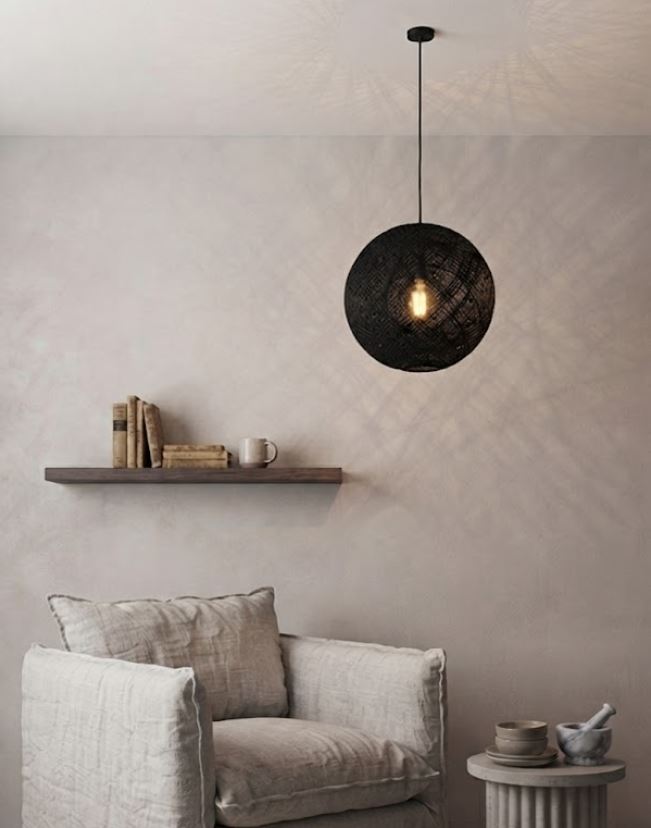 Handmade Wicker Ball Chandelier