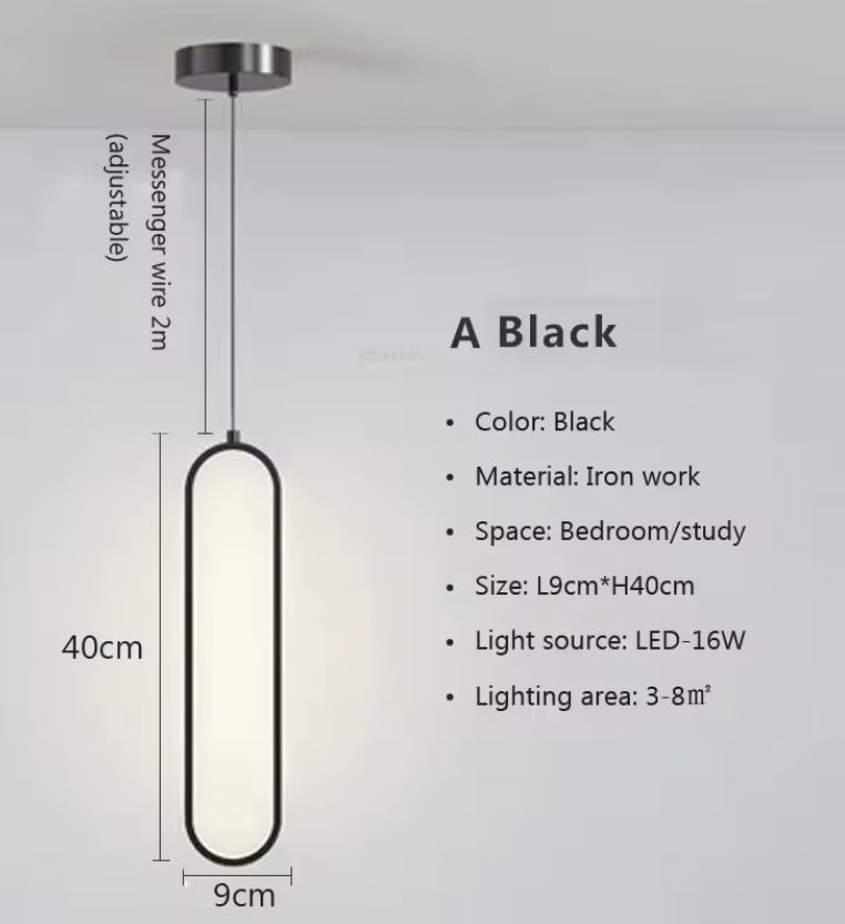 LED Drop Light for Living Room and Bedroom Description