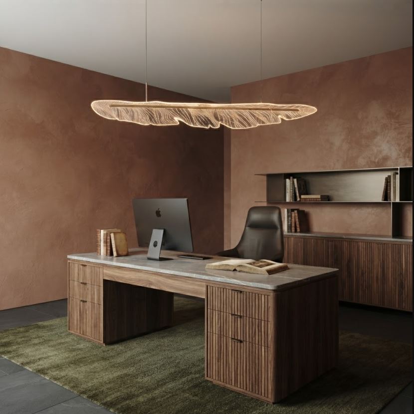 LED Linear Feather Pendant Chandelier Light Trybe