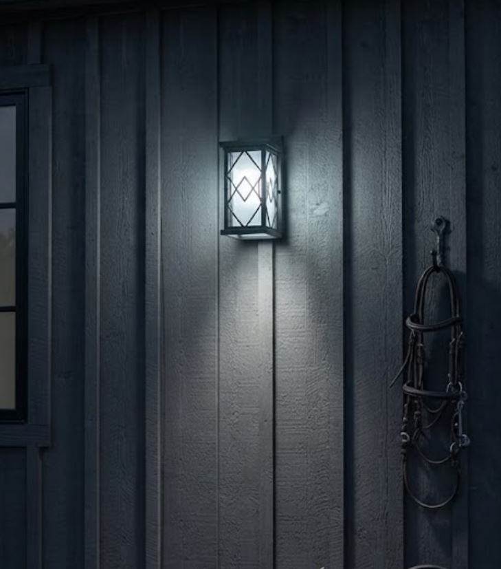 Lattice Frosted Wall Lantern