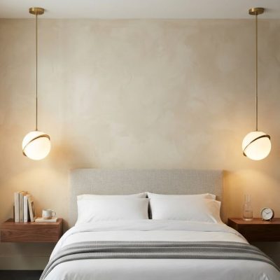 Modern Bisected Globe Pendant Chandelier