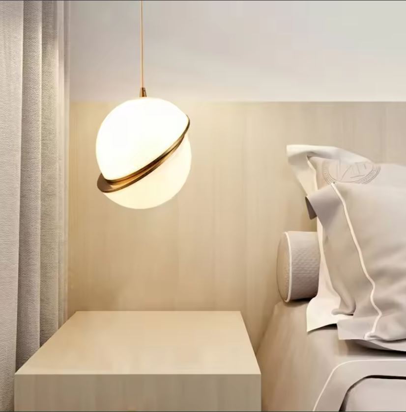 Modern Bisected Globe Pendant Light Bedside Modern Bisected Globe Pendant Light Bedside