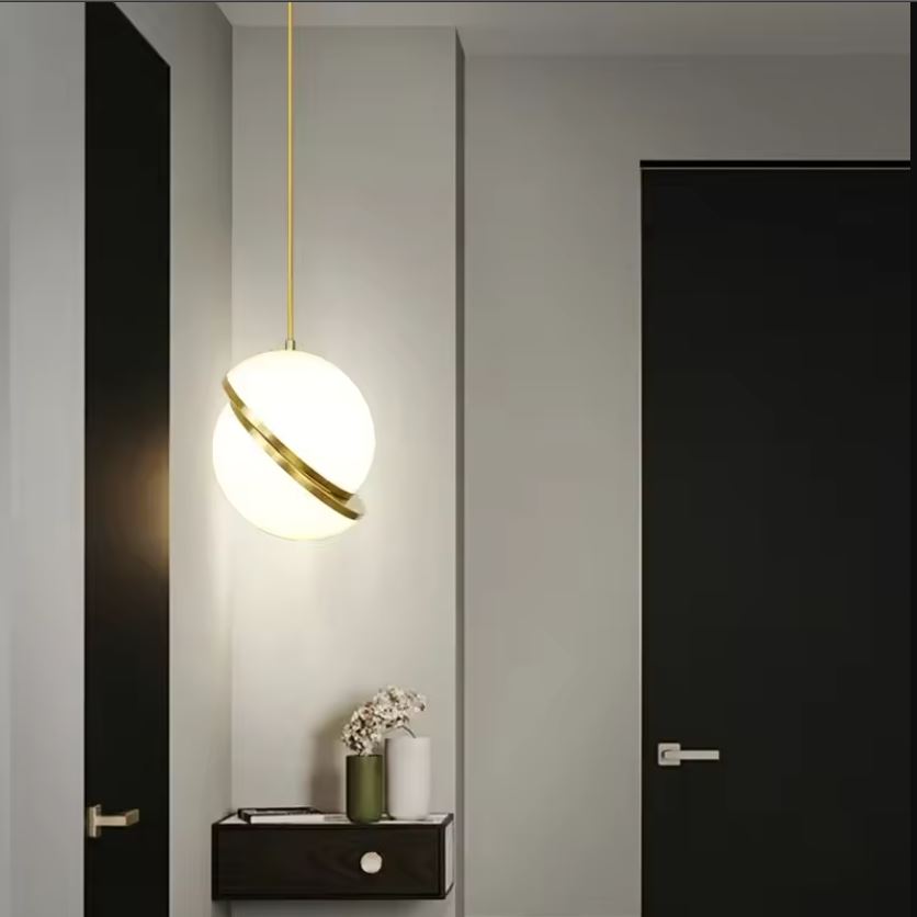 Modern Bisected Globe Pendant Modern Bisected Globe Pendant