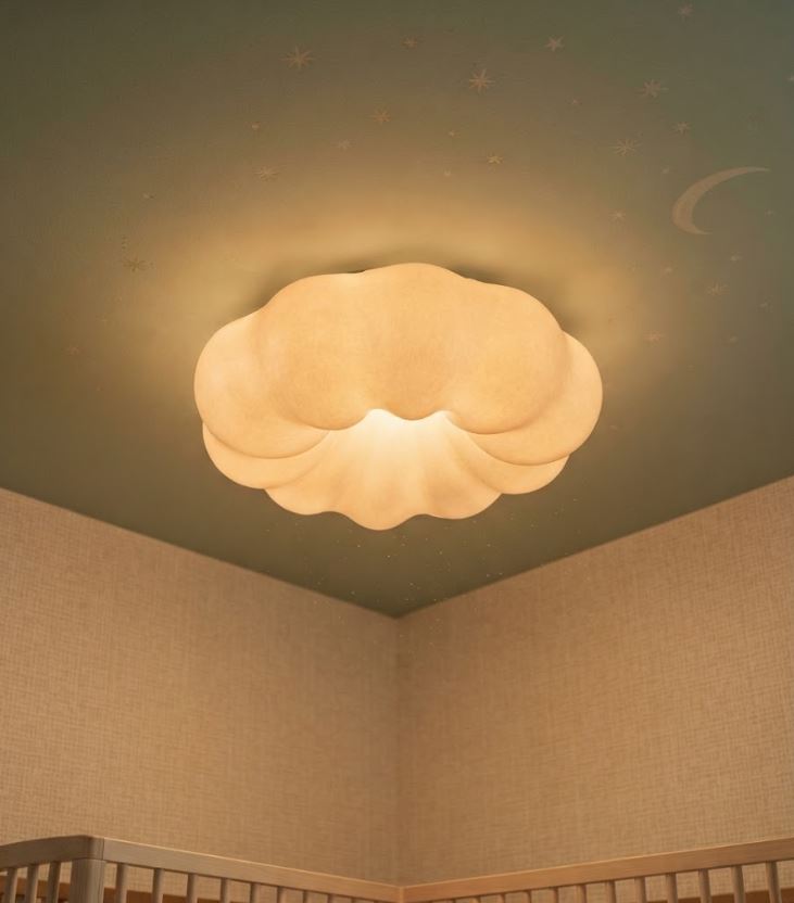 White and Cloud Chandelier Flush Light