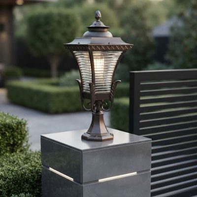 Cast-Iron Gate Pillar Lantern