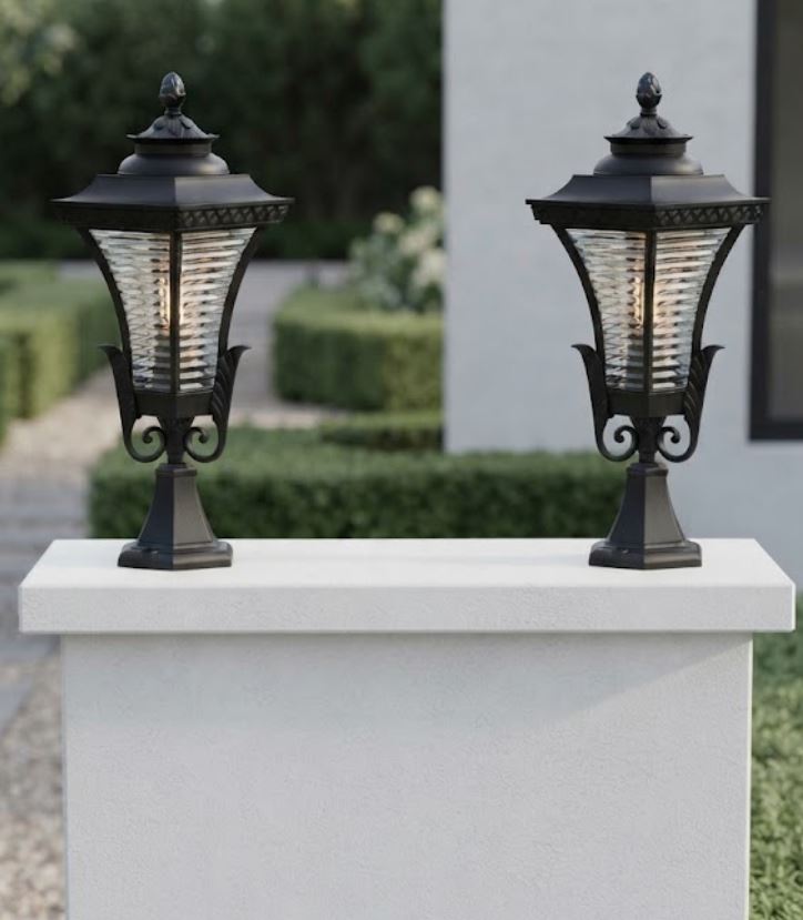 Cast-Iron Pillar Lantern For Gate Cast-Iron Pillar Lantern For Gate